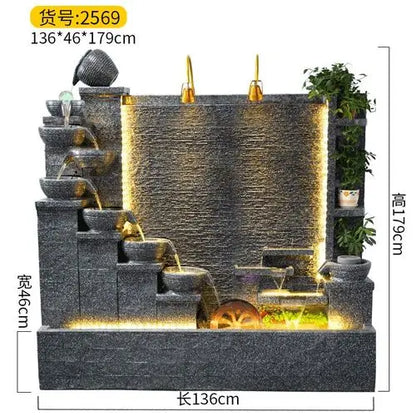 Modern Indoor Water Fountain Wall – Luxury Waterfall Decor