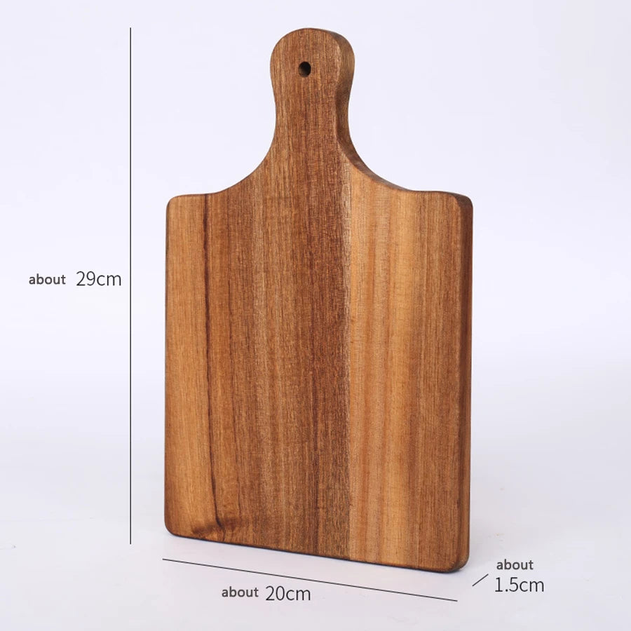 Acacia Wood Cutting Board – Charcuterie Board with Handle
