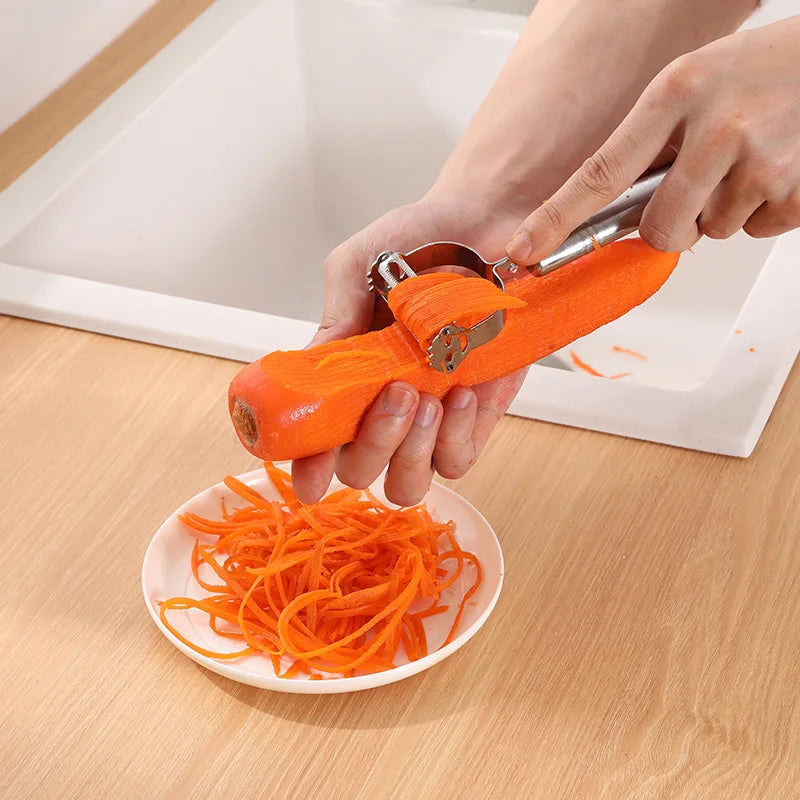 2-in-1 Stainless Steel Vegetable Peeler & Julienne Cutter
