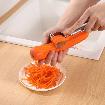 2-in-1 Stainless Steel Vegetable Peeler & Julienne Cutter