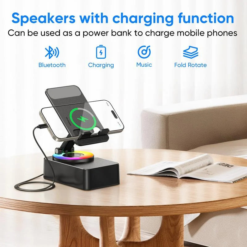 Wireless Bluetooth Speaker Phone Stand