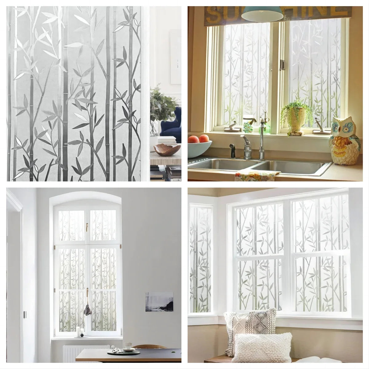 Frosted Window Privacy Film – Static Cling & UV Protection