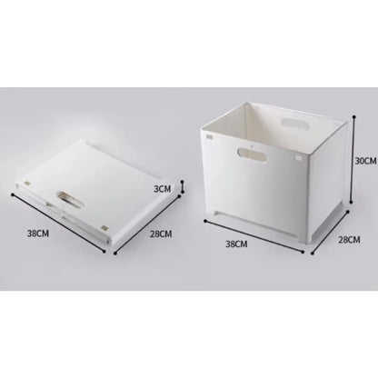 Foldable Wall-Mounted Laundry Basket – Space-Saving Organizer