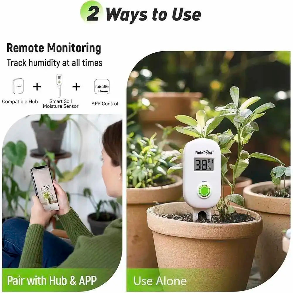 Smart Soil Sensor – Wireless Plant Moisture & Temp Tester