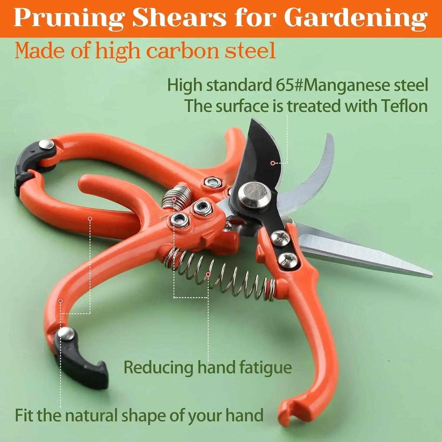 Effortless SK5 Pruning Shears for Clean & Easy Garden Cutting