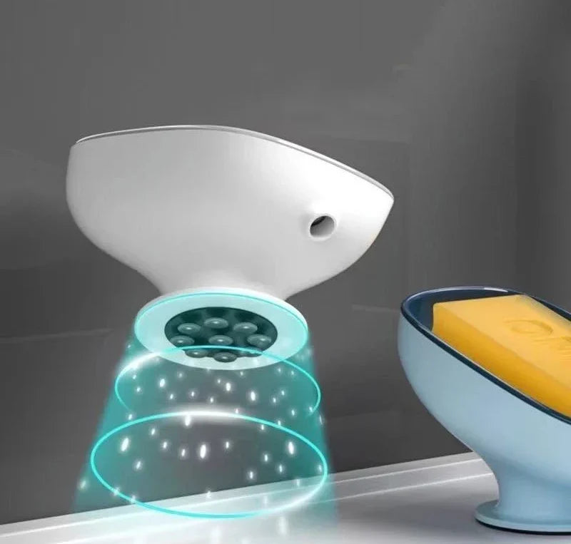 Self Draining Suction Soap Holder – Bathroom & Kitchen Soap Dish