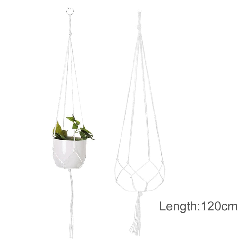 Macrame Plant Hanger – Handmade Boho Hanging Planter