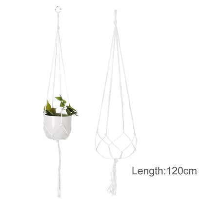 Macrame Plant Hanger – Handmade Boho Hanging Planter