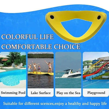 3-in-1 Foldable Floating Pool Chair – Lounge, Upright & Saddle Seat
