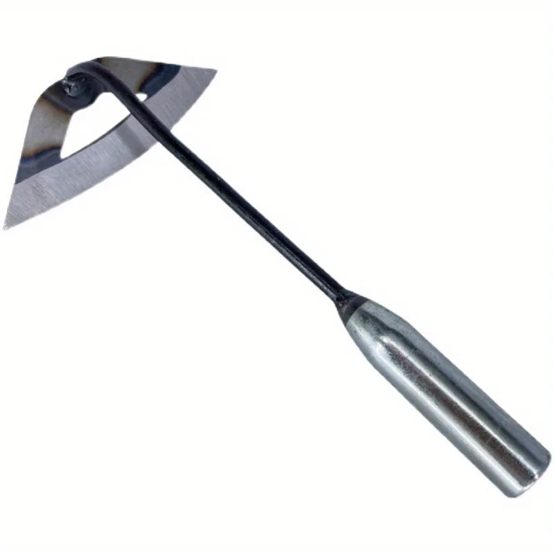 Heavy-Duty Steel Hollow Garden Hoe – Rust Resistant Hand Weeder Tool