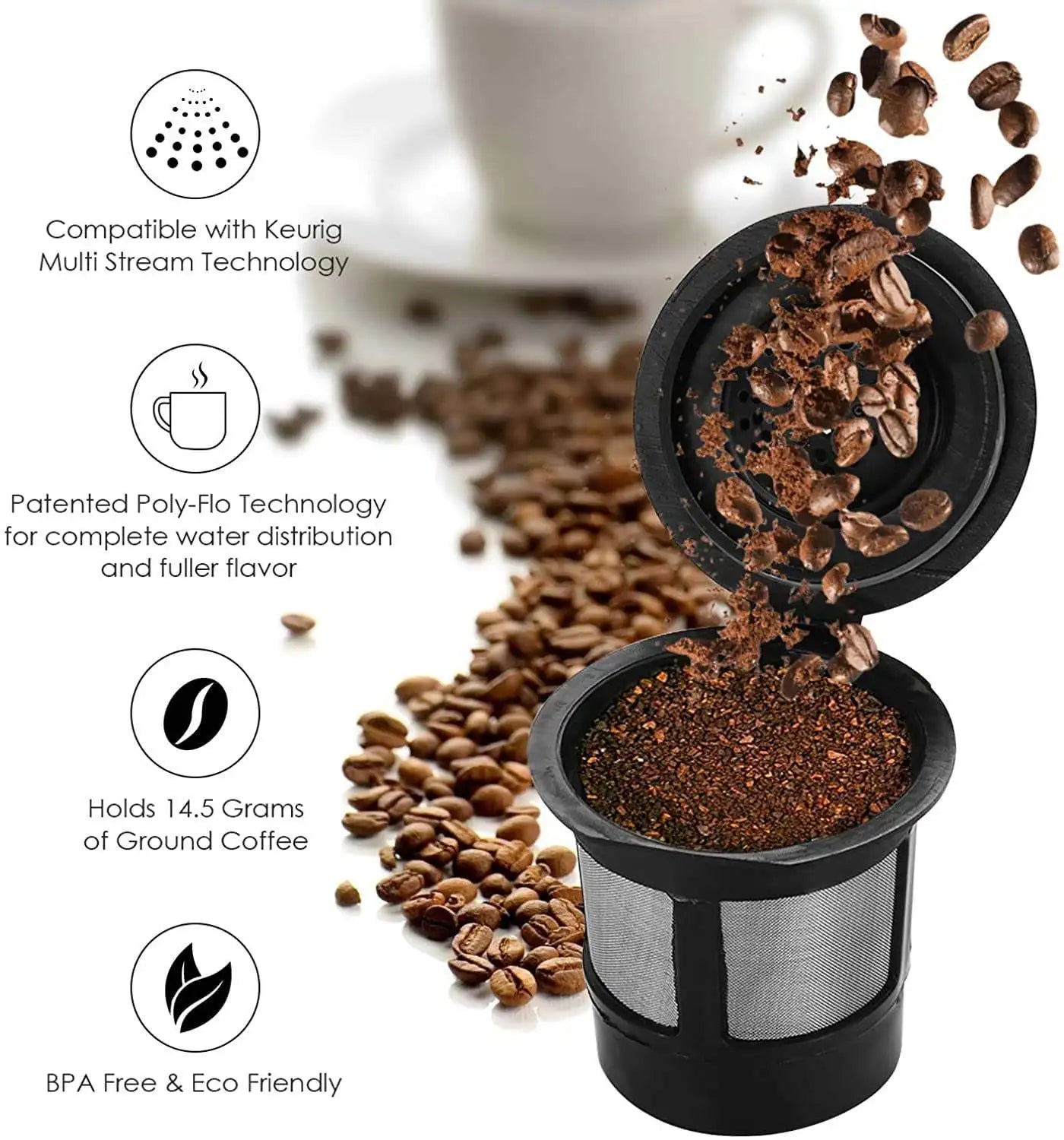 Reusable Coffee Pods for Keurig – Refillable K-Cup (3 Pack)