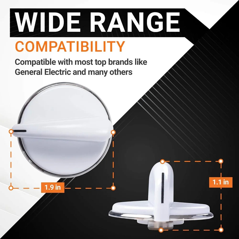2-Pack Dryer Control Knob Replacement for GE Washers & Dryers
