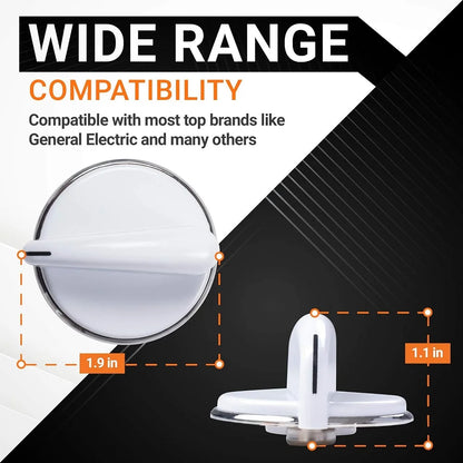 2-Pack Dryer Control Knob Replacement for GE Washers & Dryers
