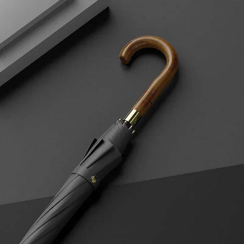 Large Windproof Umbrella – Men & Women, 120cm Long-Handle, Waterproof