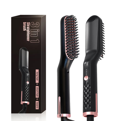 Beard Straightener Comb – Quick Heat Styling Brush