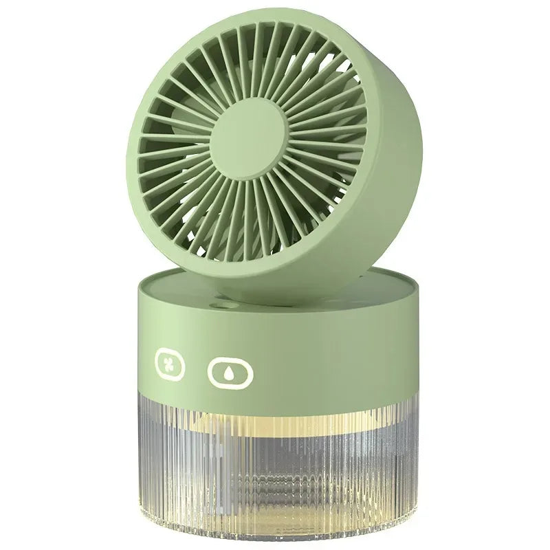 Portable Mini Mist Cooling Fan with LED Light