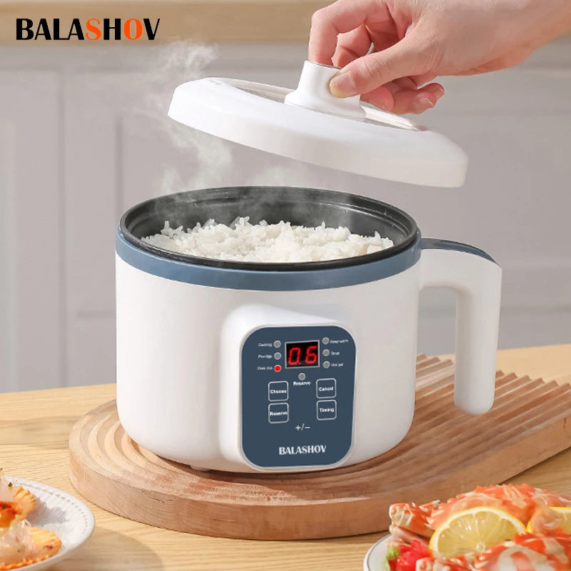 Mini 1.7L Smart Rice Cooker – Non-Stick Multi Cook Pot