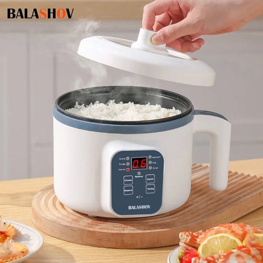 Mini 1.7L Smart Rice Cooker – Non-Stick Multi Cook Pot