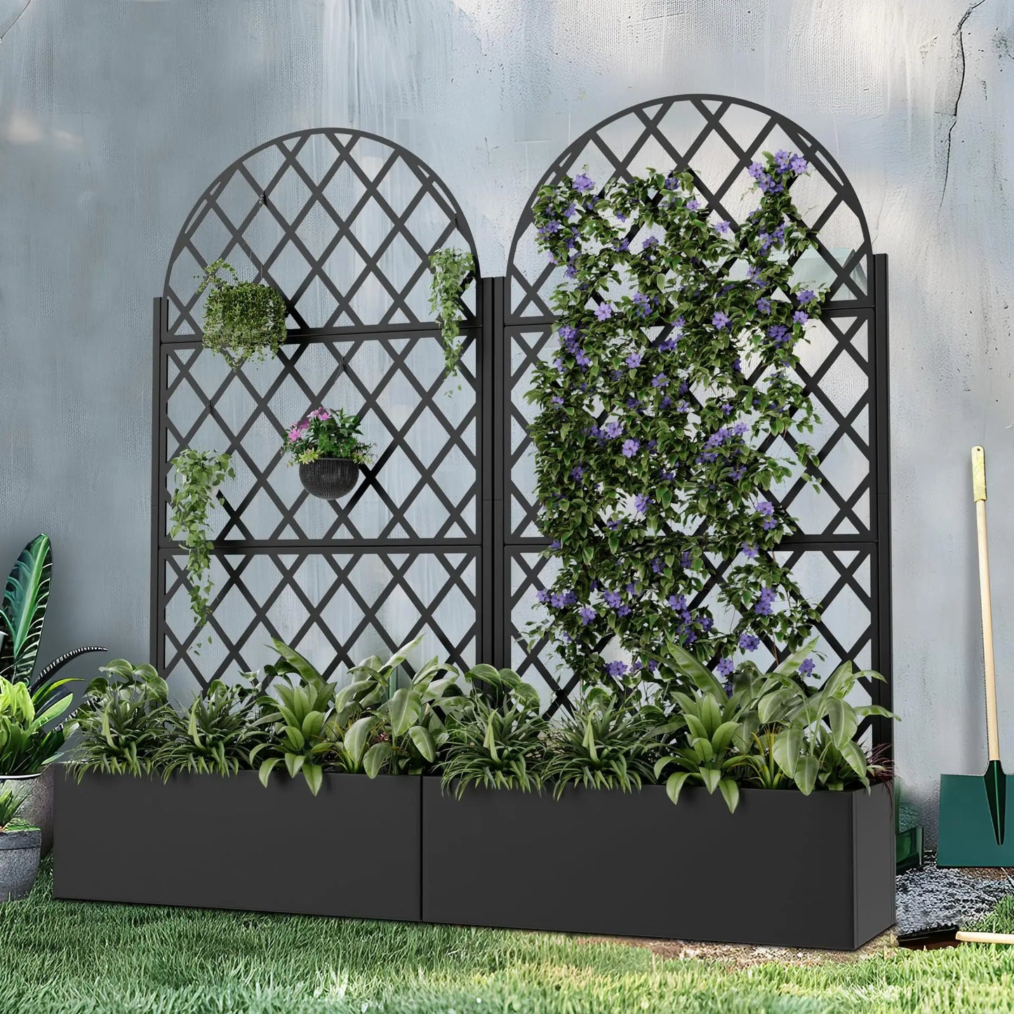 Garden Plant Climbing Trellis – Metal Vine Support Frame