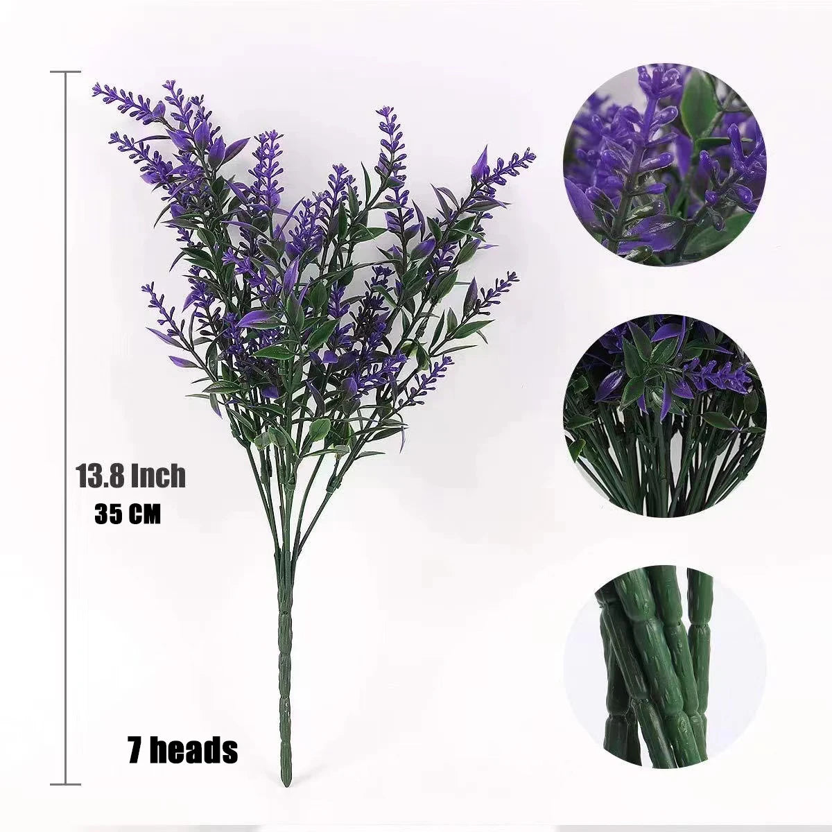 Realistic Lavender Artificial Flowers (2-Pack) – Elegant Home & Outdoor Decor