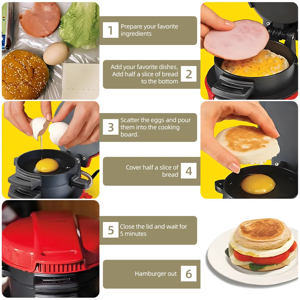 3-in-1 Breakfast Sandwich Maker