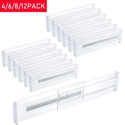 Expandable Drawer Dividers (4/6/8/12 Pack)