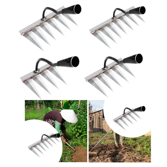 Heavy Duty Garden Hand Rake – Backyard & Vegetable Tool
