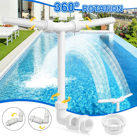 Double Head LED Pool Fountain – Splash, Cool & Relax