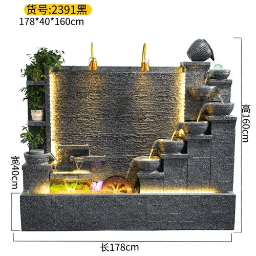 Modern Indoor Water Fountain Wall – Luxury Waterfall Decor