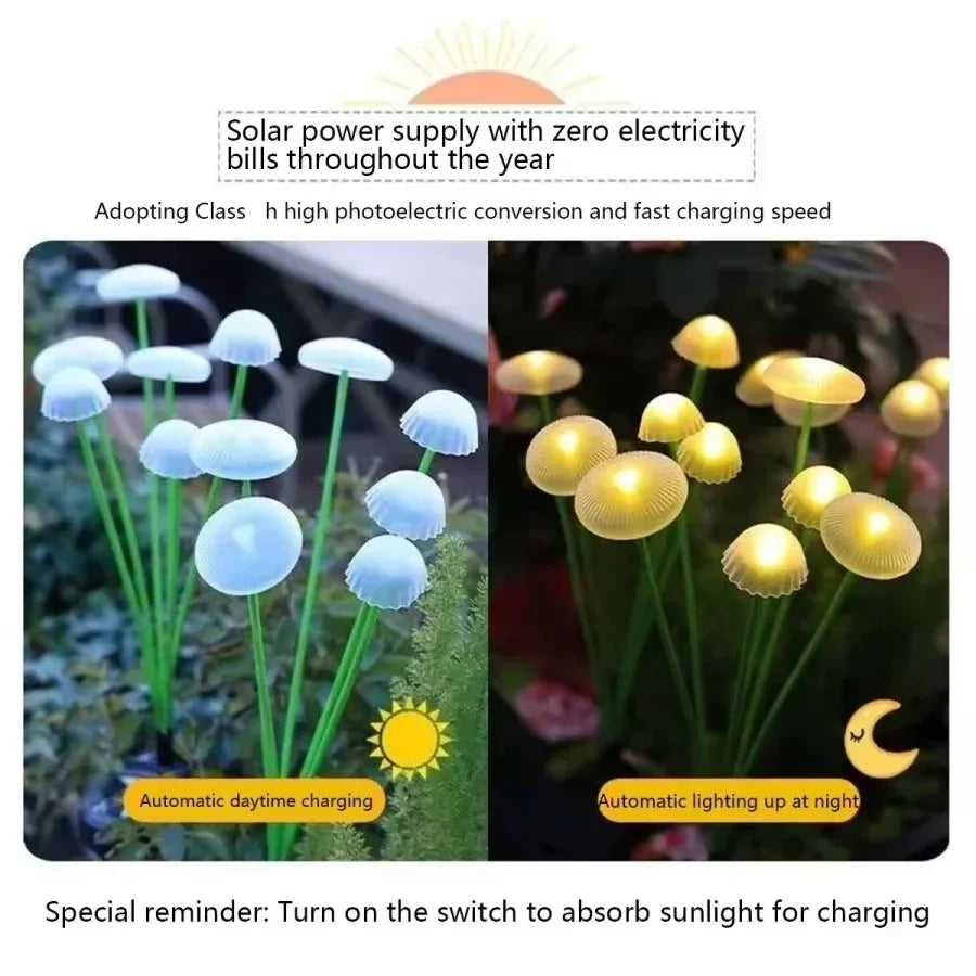 Solar Jellyfish Lights – Colorful Garden LED Decor (6/8/10 Heads)