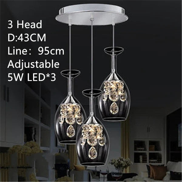 Nordic Glass LED Pendant – Modern Hanging Light