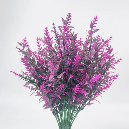 Faux Lavender Flowers – UV Resistant Artificial Plant Set (3/5/10 Pcs)