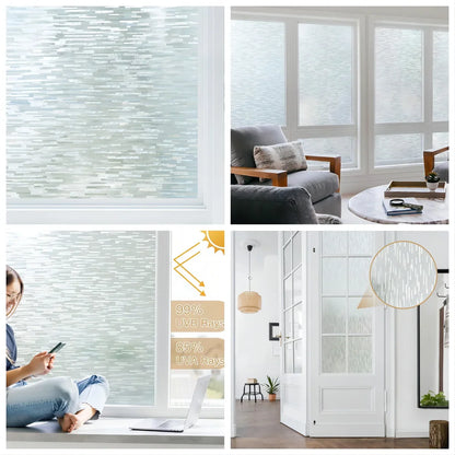 Frosted Window Privacy Film – Static Cling & UV Protection