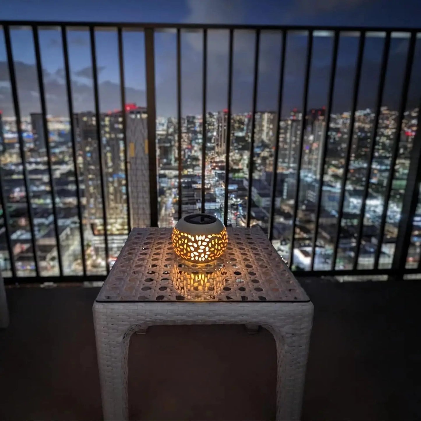 “Solar LED Lantern – Patio & Garden Table Light”