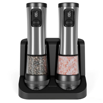 Rechargeable Electric Salt & Pepper Grinder Set