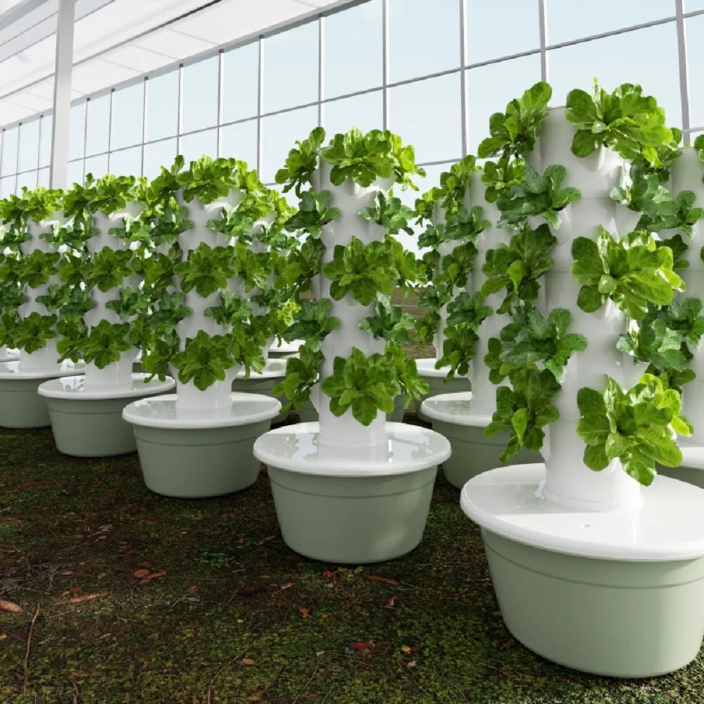 Hydroponic Vertical Garden Tower – Timed Plant Planter