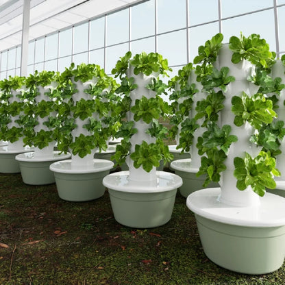 Hydroponic Vertical Garden Tower – Timed Plant Planter
