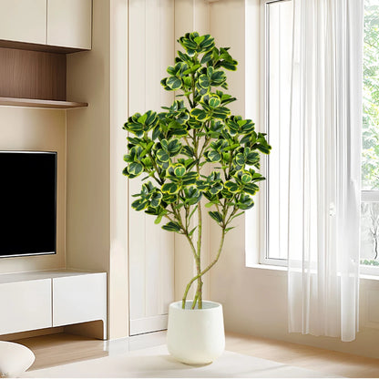 Artificial Ficus Tree – 76cm / 115cm Green Heart Leaves