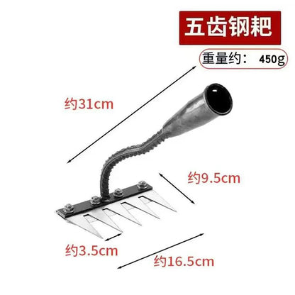 Carbon Steel Hollow Garden Hoe – Easy Weeder & Soil Loosening Tool
