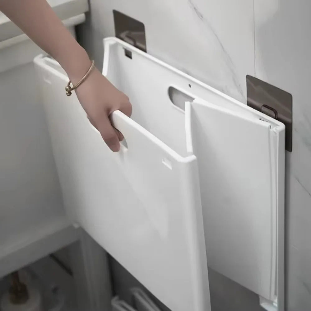 Foldable Wall-Mounted Laundry Basket – Space-Saving Organizer