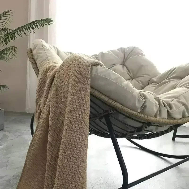 Bird Nest Rocking Chair – Cozy Living Room & Balcony Lounger