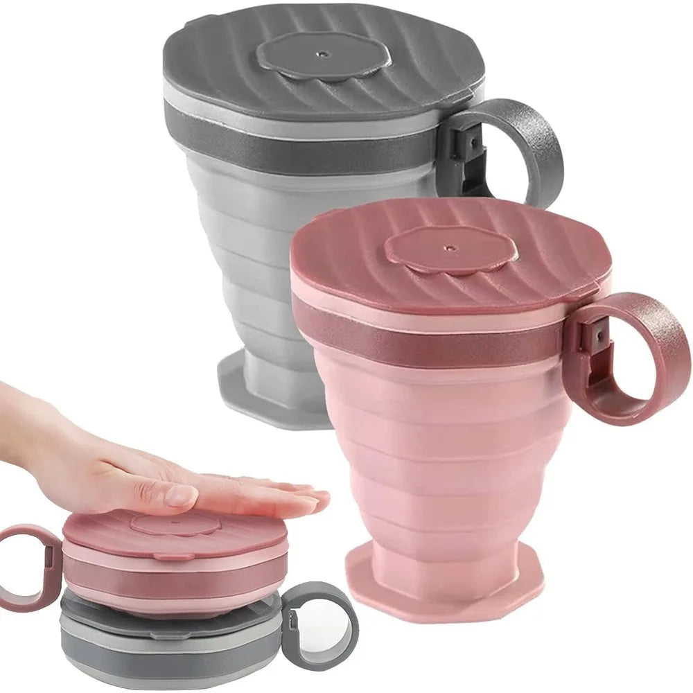 Foldable Silicone Travel Coffee Cup – Reusable & Portable