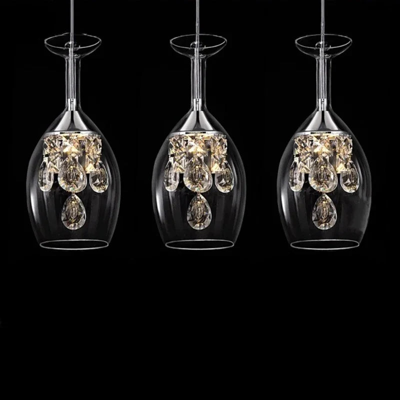 Nordic Glass LED Pendant – Modern Hanging Light