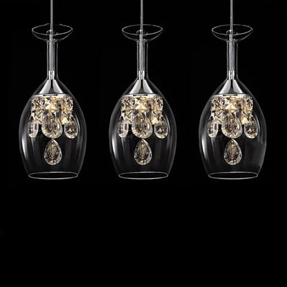 Nordic Glass LED Pendant – Modern Hanging Light
