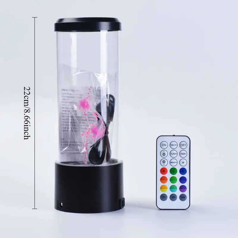 Color Changing Jellyfish Lamp – USB/Battery Night Light for Kids & Home