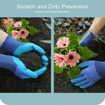 7-Piece Heavy Duty Gardening Tool Set with Gloves