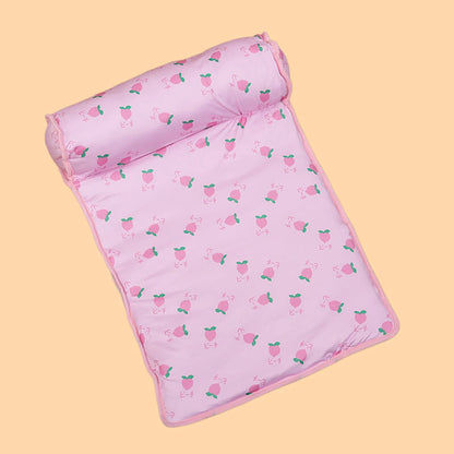 Cooling Pet Mat with Pillow – Non-Slip Comfort for Dogs & Cats