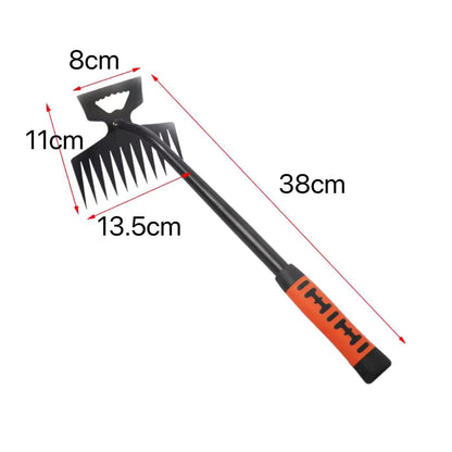 2-in-1 Garden Weeding Shovel & Rake – Stainless Steel Tool