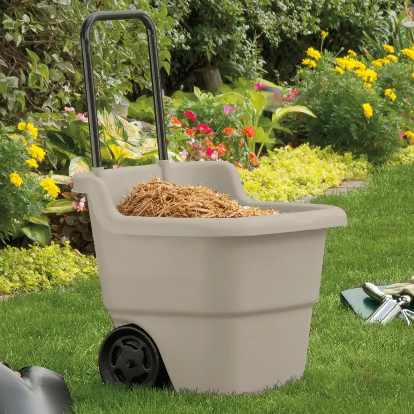 EasyRoll 15-Gallon Garden Cart with Wheels