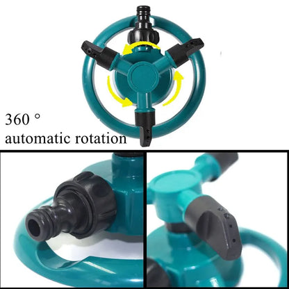 360° Rotating Garden Sprinkler Nozzle – Lawn & Plant Watering
